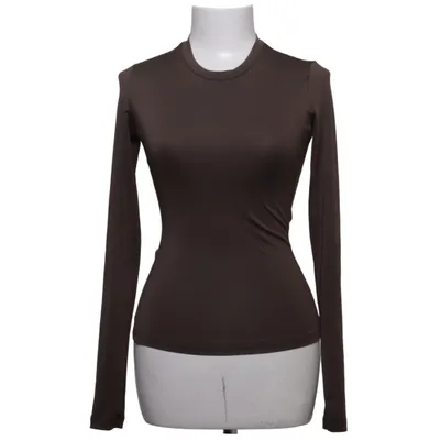 Langærmet t-shirt (Brun) fra Björn Borg Elastan, Genanvendt polyester