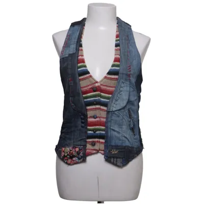 Jeansväst (Blå, Flerfärgad) från Desigual Bomull, Polyester