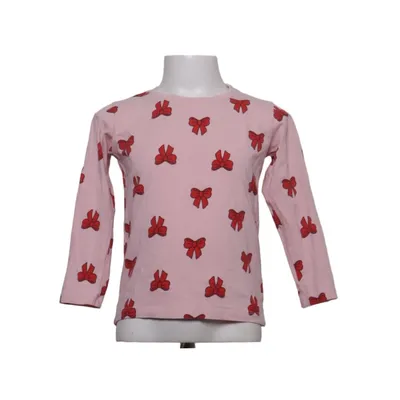 Langærmet t-shirt (Pink, Rød) fra Lindex Bomuld, Elastan