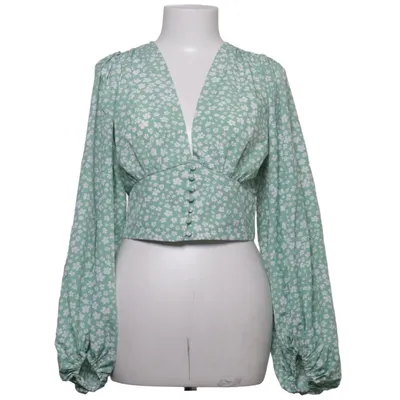 Crop Top (Grün, Weiß) von Vera & Lucy Baumwolle, Polyester