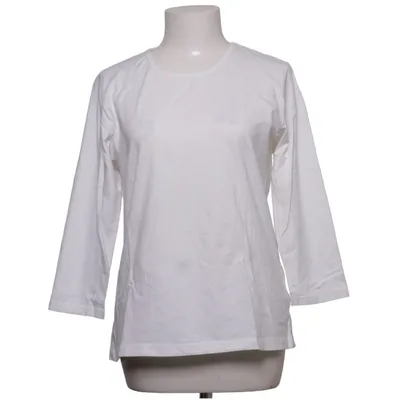 Langærmet t-shirt (Hvid) fra Amalia Bomuld, Elastan