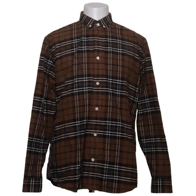 Flannel skjorte (Brun, Flerfarvet) fra H&M Man Bomuld