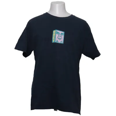 T-shirt (Zwart) van Obey Katoen
