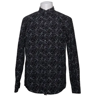 Shirt (Black, White) from Premium by Jack & Jones Cotton