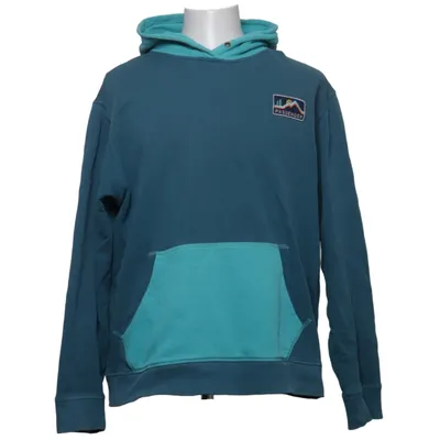 Sweat à capuche (Bleu, Turquoise) de Passenger Coton biologique, Coton recyclé