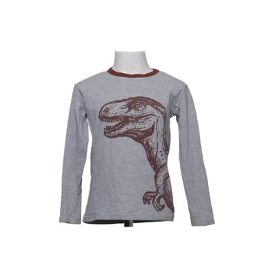 Långärmad t-shirt (Grå, Brun) från Fred's World by Green Cotton Elastan, Ekologisk bomull