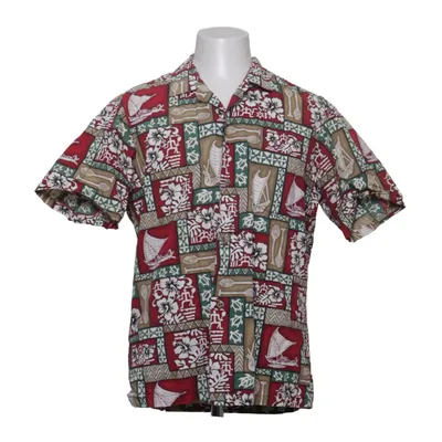 Korte mouwen shirt (Rood, Groen, Beige) van Hawaii