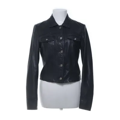 Leren jack (Zwart) van Claudia Sträter Elastaan, Polyester, Leer