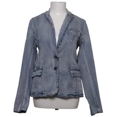 Blazer (Bleu) de Summum Coton, Élasthane, Polyester