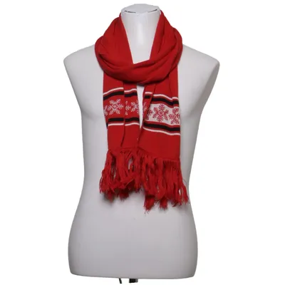 Scarf (Red, White, Black) from Mäser Acrylic, Wool