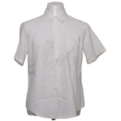 Korte mouwen shirt (Wit) van Coofandy Linnen, Viscose