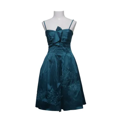 Cocktailkjole (Blå) fra Cotton Club Bomuld, Elastan, Polyester