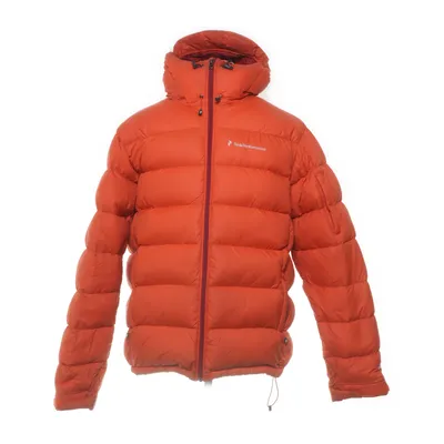Donsjack (Oranje, Rood) van Peak Performance Polyamide, Dons