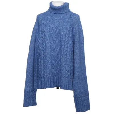 Polotröja (Blå) från Ganni Akryl, Alpackaull, Ekologisk bomull, Polyamid