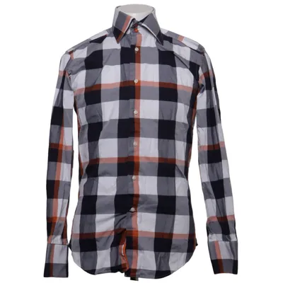 Shirt (Wit, Blauw, Oranje) van Circle of Gentlemen Katoen