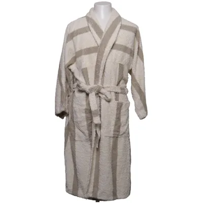 Peignoir (Beige, Blanc) de Tukan Coton, Polyamide