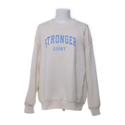 Sweatshirt (Beige, Blå) fra Stronger Bomuld, Polyester