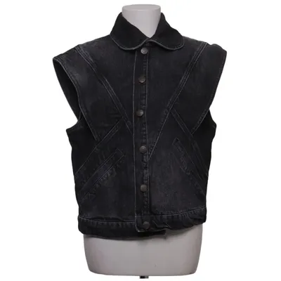 Denim vest (Gray) from Ba&sh Cotton, Polyester