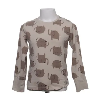 Långärmad t-shirt (Beige, Brun) från Minories Bomull, Elastan