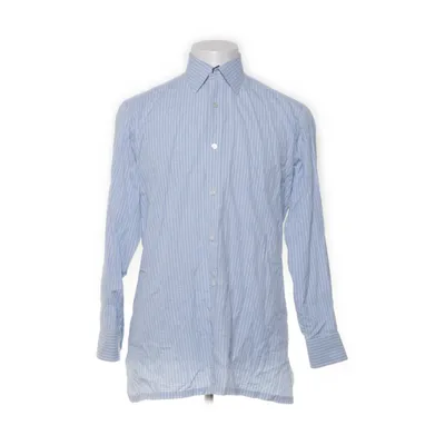 Shirt (Wit, Blauw) van Charvet Katoen
