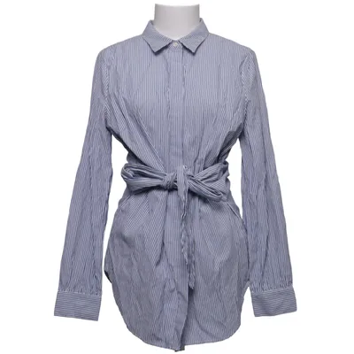 Skjortekjole (Blå, Hvid) fra Saint Tropez Bomuld, Polyester