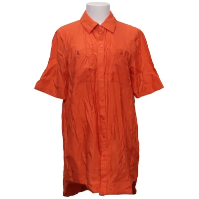 Short sleeve shirt (Orange) from Nümph Linen, Nylon, Polyester, Viscose
