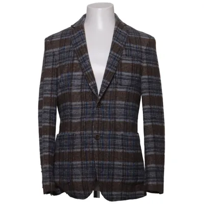 Blazer (Brown, Blue, Multicolored) from AT.P.CO Acrylic, Polyester, Wool