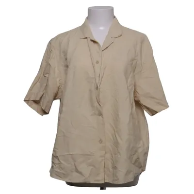 Kortärmad skjorta (Beige) från Uniqlo Bomull, Linne, Viskos