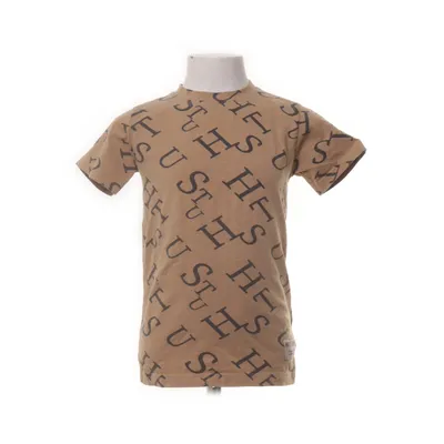 T-shirt (Beige, Zwart) van Hust & Claire Katoen, Elastaan