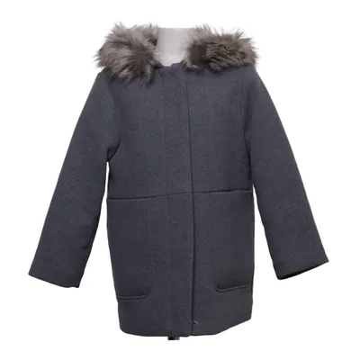Frakke (Grå) fra Mango Polyester, Viscose, Uld