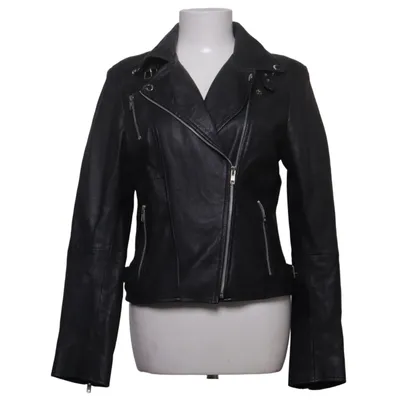 Biker jacket (Black) from Cigno Nero Leather, Polyester