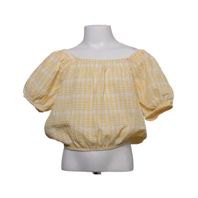 Haut (Jaune, Blanc) de DeFacto Coton, Élasthane, Polyester