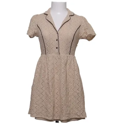 Jurk (Beige) van Miss Patina Katoen, Polyester