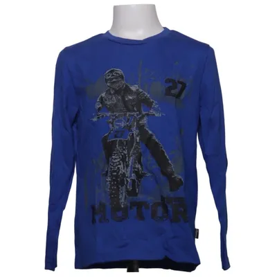 Langærmet t-shirt (Blå) fra Trigema Bomuld