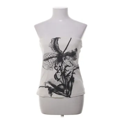 Tubtopp (Beige, Svart) från Topshop Bomull, Elastan