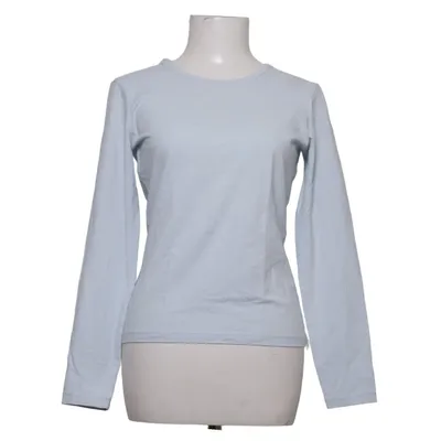Langærmet t-shirt (Blå) fra Cue Bomuld, Elastan