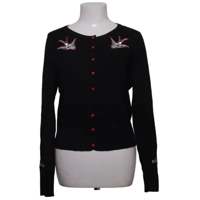 Cardigan (Zwart) van Banned Retro Elastaan, Nylon, Viscose