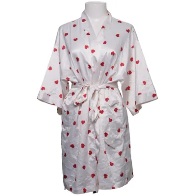 Morgonrock (Vit, Röd) från Forever 21 Elastan, Polyester