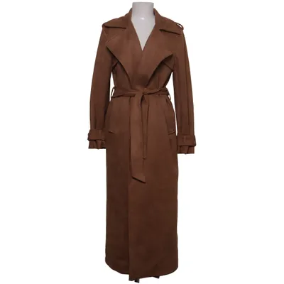 Frakke (Faux Suede Trenchcoat) fra Rebecca Stella Elastan, Polyester