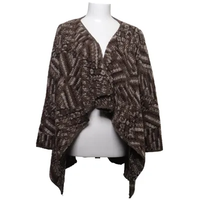 Cardigan (Bruin, Wit, Meerkleurig) van Uno Piu Uno Polyester, Wol