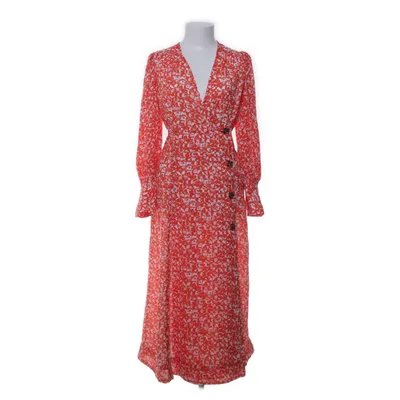 Wrap dress (Red, White) from Ganni