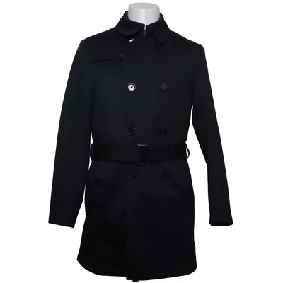 Trench coat (Blue) from Zara Man Elastane, Polyester