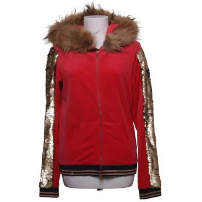 Huvtröja (Röd, Svart, Guldfärgad) från Catnoir Bomull, Polyester