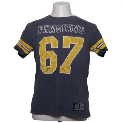 T-shirt (Bleu, Jaune) de Majestic Athletic