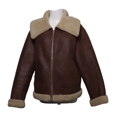 Shearlingjacka (Brun, Beige) från Mango Polyester