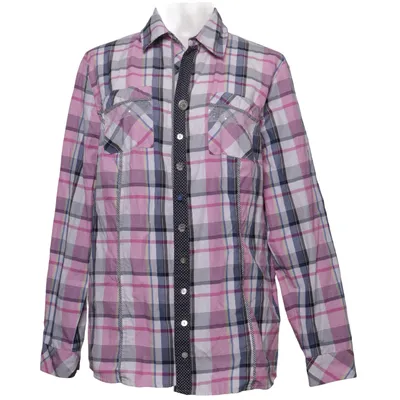 Skjorte (Pink, Blå, Hvid) fra Alessa W Collection Bomuld, Polyester