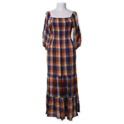 Långklänning (Blå, Orange, Flerfärgad) från Urban Outfitters Viskos