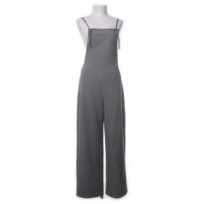 Hängselbyxor (Svart, Vit) från Monki Elastan, Polyester, Viskos