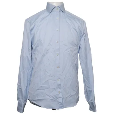 Skjorte (Blå, Hvid) fra La Chemise Bomuld