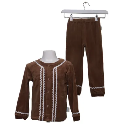 Kerstkleding (Bruin) van Den Goda Fen Katoen, Elastaan, Polyester